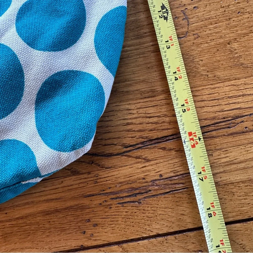 Thirty One Retro Metro Teal Polka Fold Over Tote
